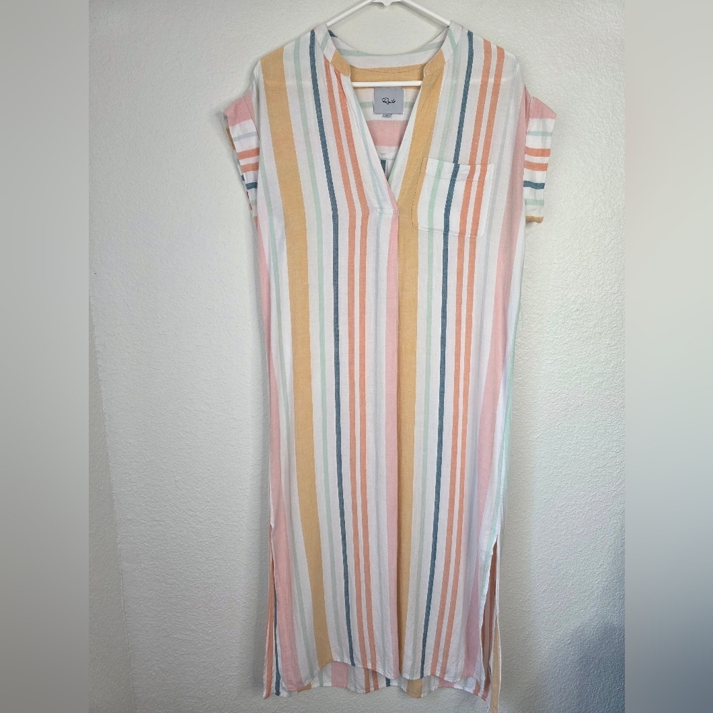 Rails womens suri melon stirpe dress, pastel colors, Size small